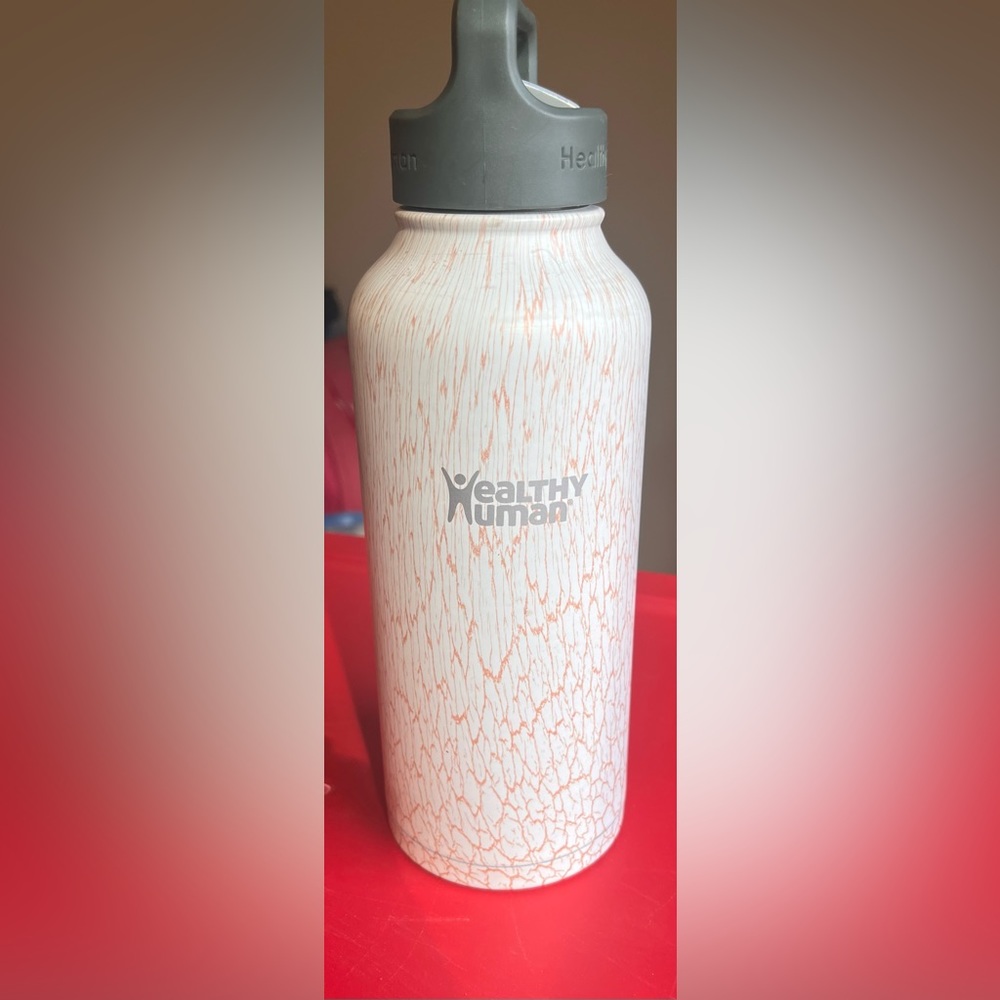 Healthy Human 32oz Stainless Steel Water Bottle with carabiner hook
